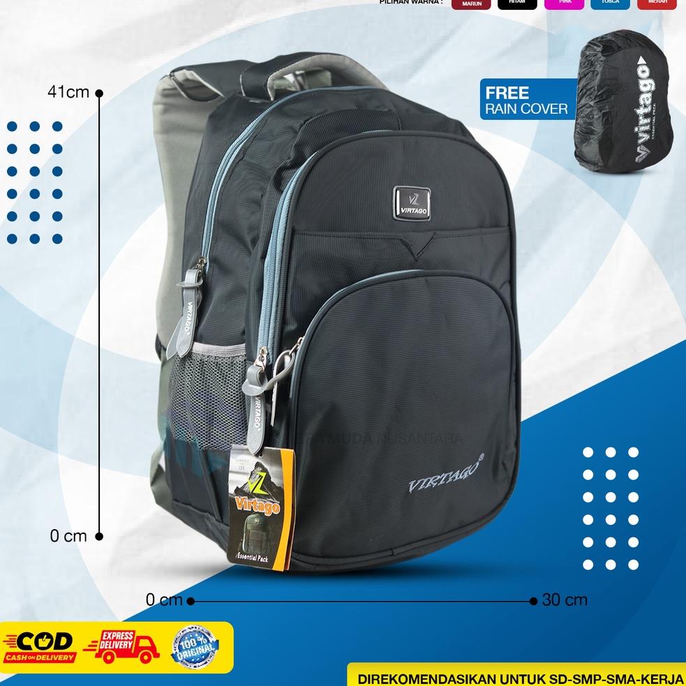 Jual Produk Ori Bisa COD | Tas Ransel Sekolah Laptop Virtago Original ...