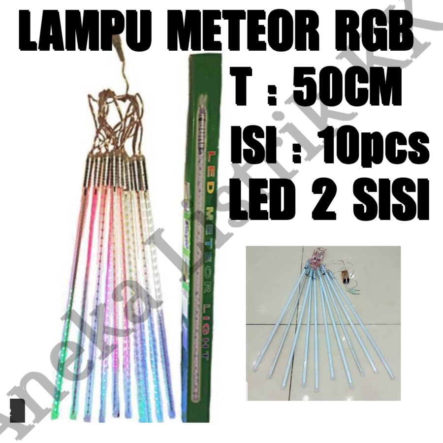 Jual LAMPU METEOR LED 10PCS | Shopee Indonesia