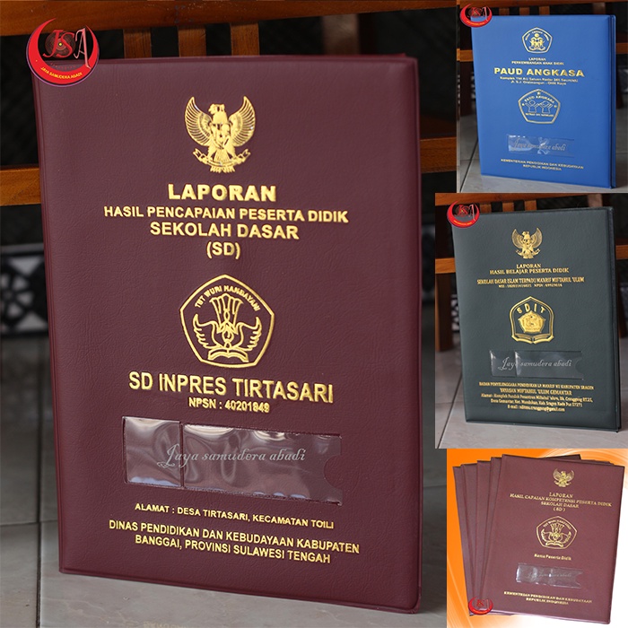 Jual Pesanan Khusus Promo Sampul map raport ijazah jumlah 50 isi 20 lbr ...