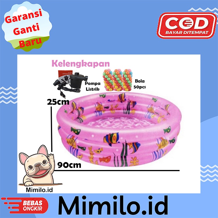 Jual MIMILO [GARANSI] Kolam Mandi Anak Kolam Renang Kolam Mandi Bola ...