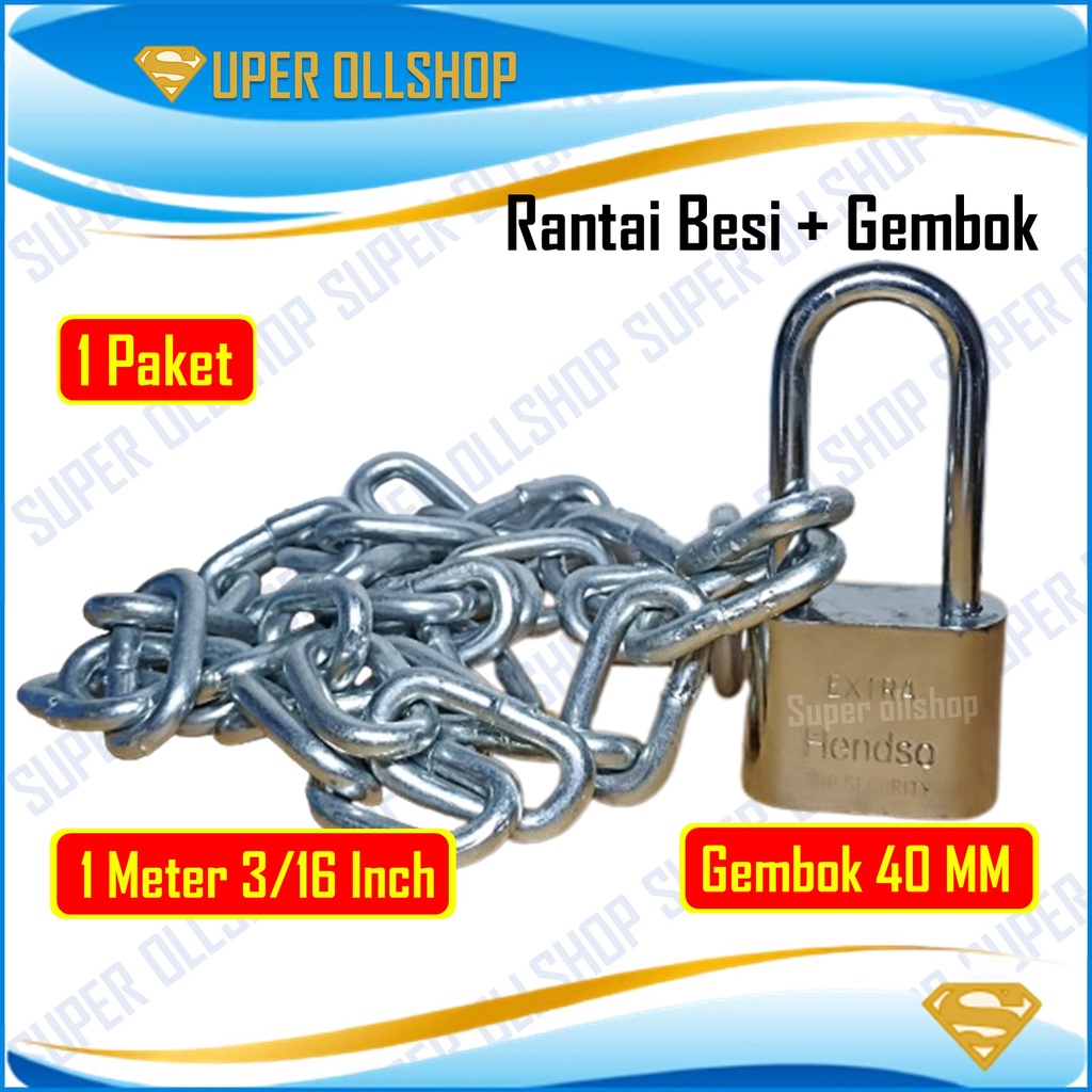 Jual Rantai Besi Kapal Galvanized 5 Mm 3 16 Inch Panjang 1 Meter