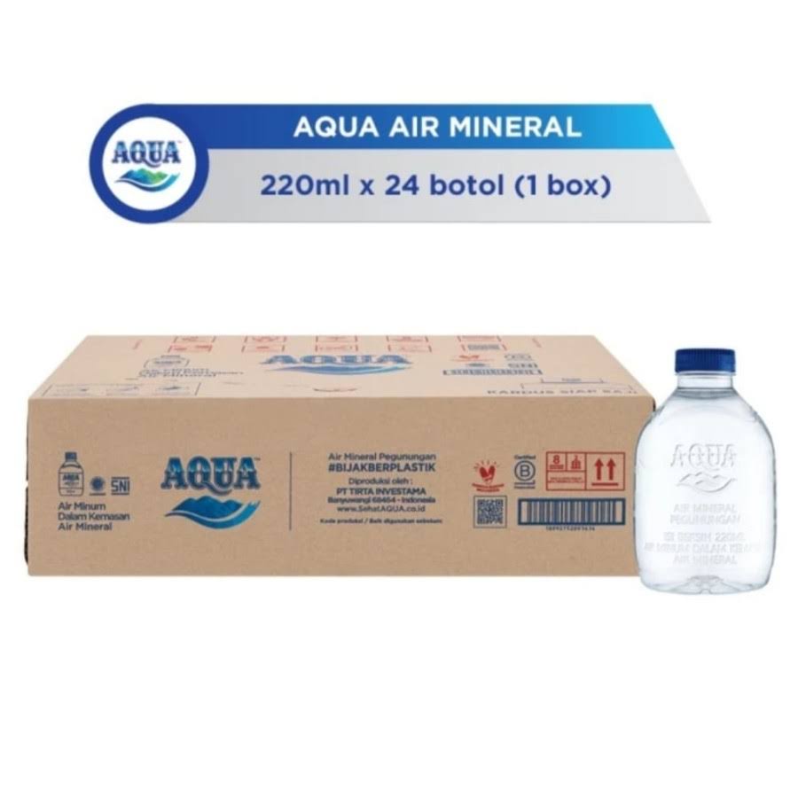Jual Aqua Botol 220 Ml Terlengkap & Harga Terbaru Juli 2026 | Shopee ...