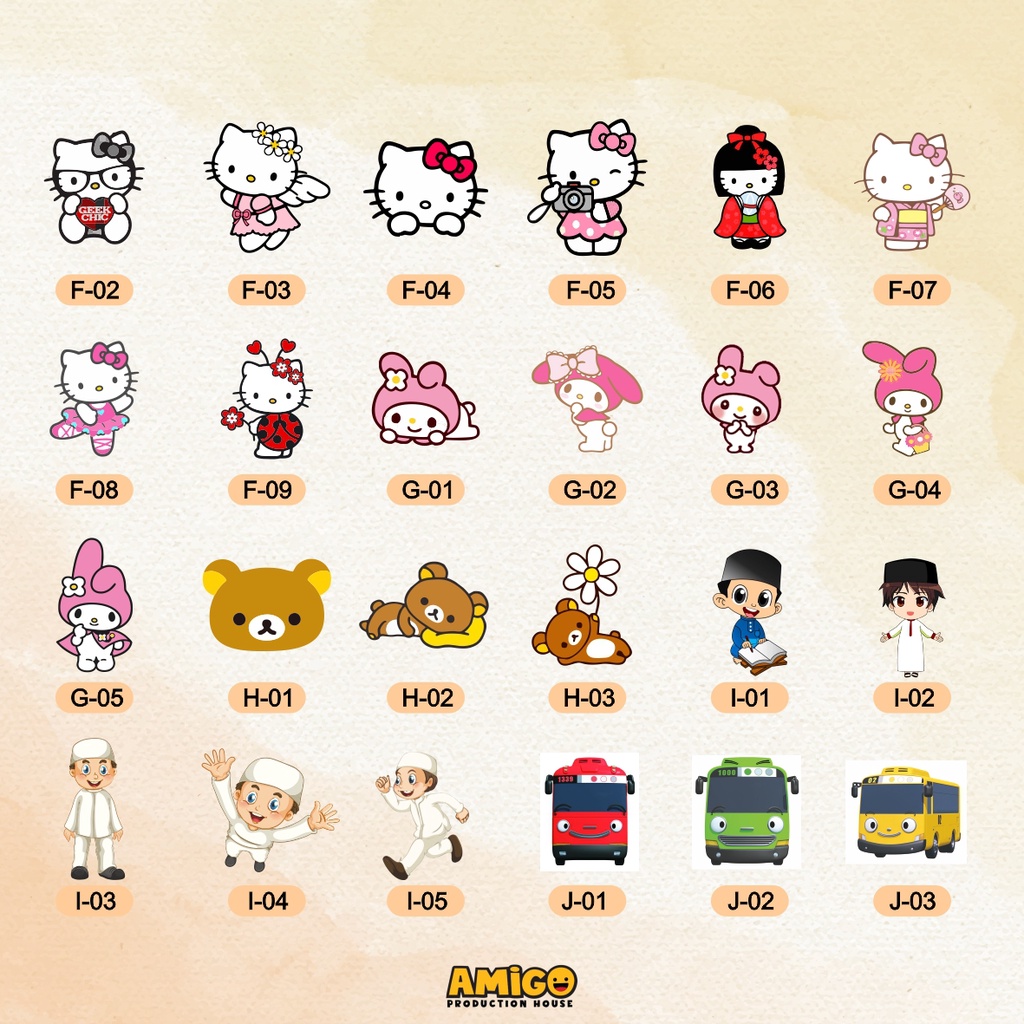 Jual Stiker Nama Anak Cute Alat Tulis ATK Stiker Cutting Stiker Label ...