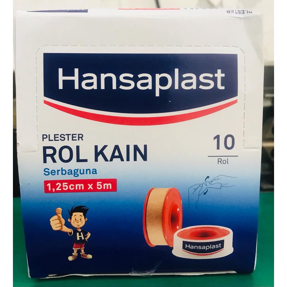 Jual HANSAPLAST - Plester Rol Kain 1,25cm x 5m 1 roll | Shopee Indonesia