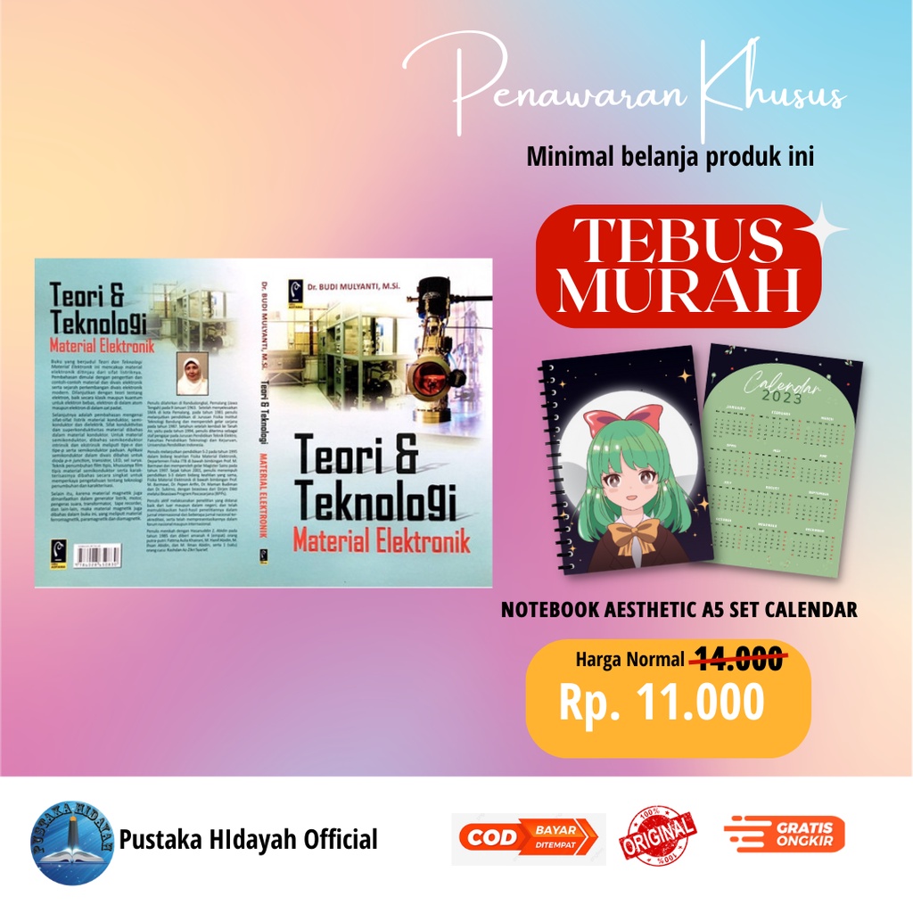 Jual Buku Teori Dan Teknologi Material Elektronik - Budi Mulyanti ...