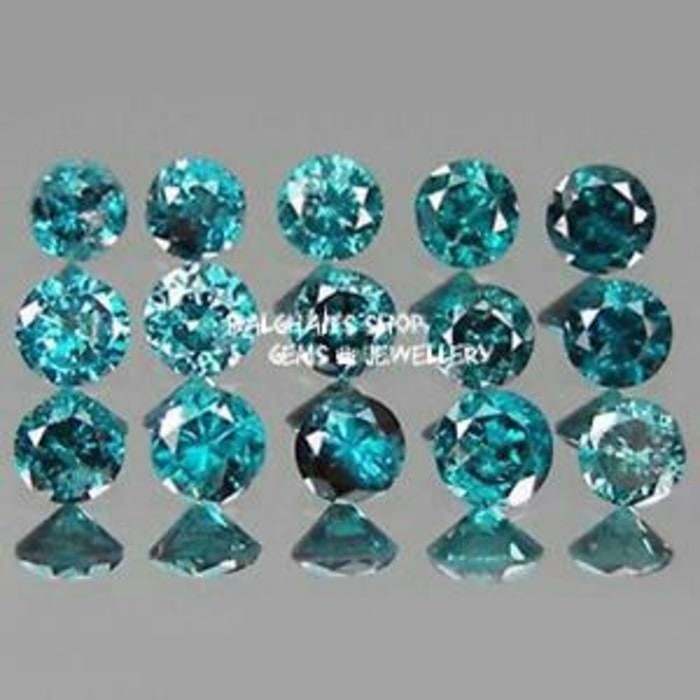 Jual Natural Blue Diamond BERLIAN BIRU ASLI Eropa Original Tabur 1mm ...