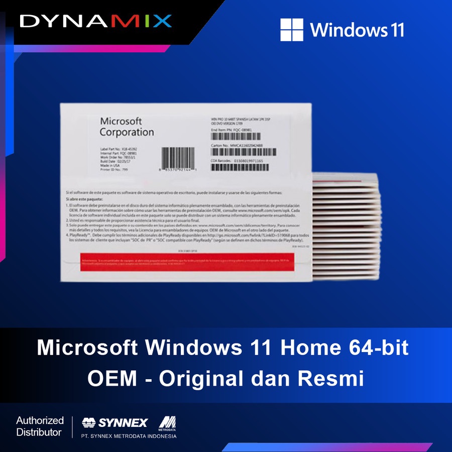 Jual Microsoft Windows 11 Home 64-bit OEM - ORIGINAL ASLI Dan RESMI ...