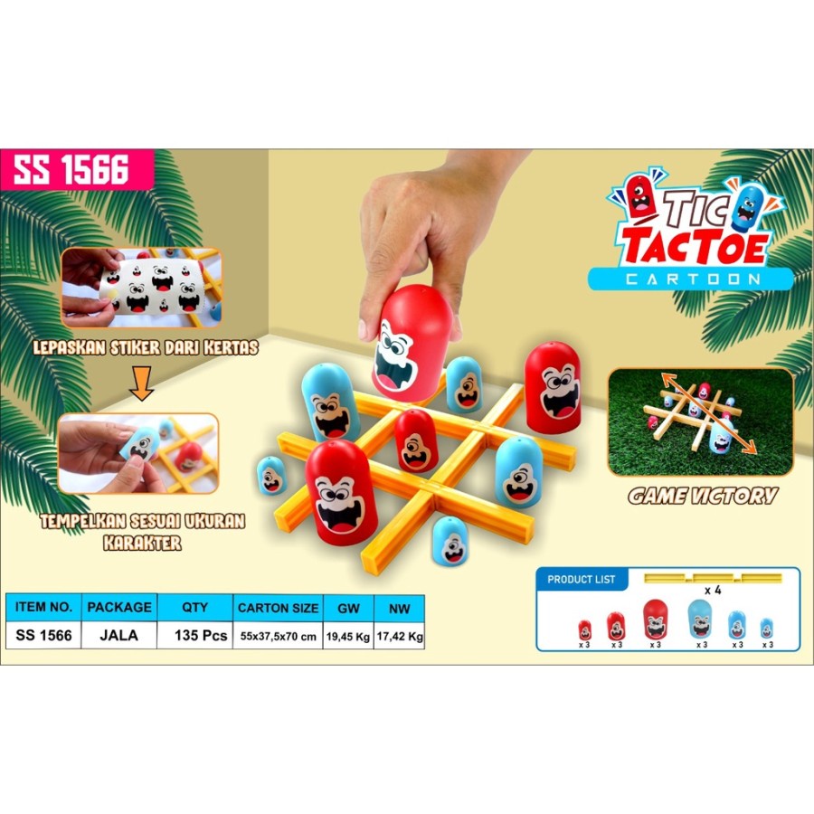 Xo Tic Tac Toe Tic Tac Toe Leisure Battle Board Jogo Brinquedos de Madeira  Jd4