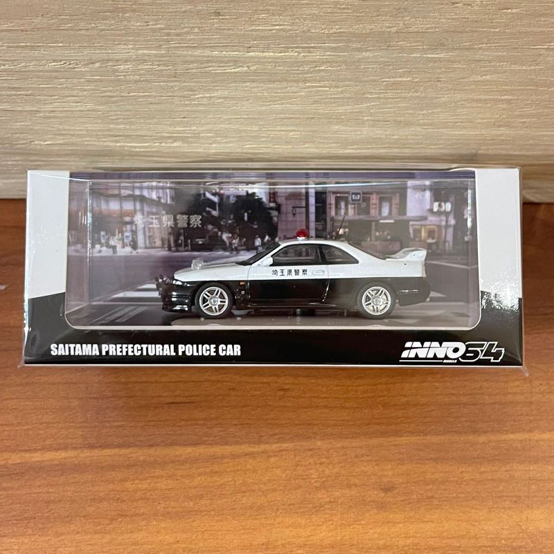 Jual INNO64 NISSAN SKYLINE GT-R (R33) SAITAMA PREFECTURAL POLICE CAR ...
