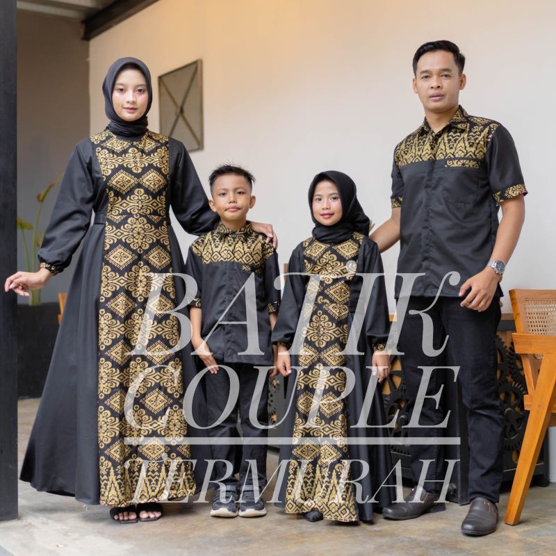 Jual gamis couple pasangan keluarga premium luxury gamis terbaru ...
