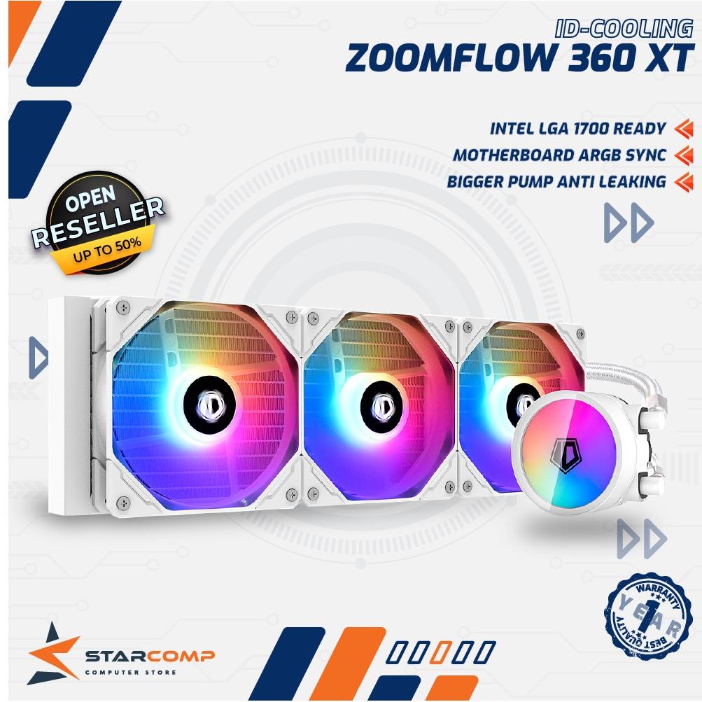 Jual ID-COOLING ZOOMFLOW 360 XT SNOW ARGB AIO Liquid Water Cooling ...