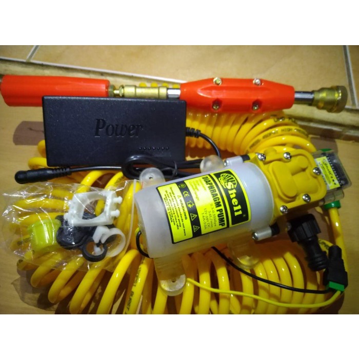 Jual POMPA PENGUAT PAKET POMPA SHELL PAKAI ADAPTOR POWER DAN SELANG ...