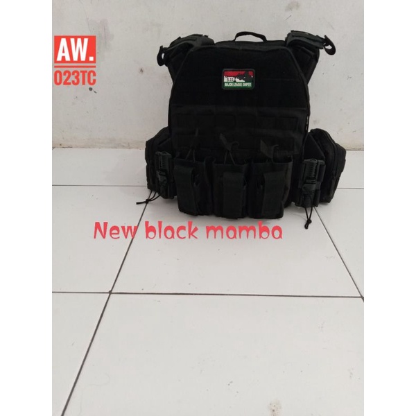 Jual New body vest black mamba tactical / New rompi militer tactical