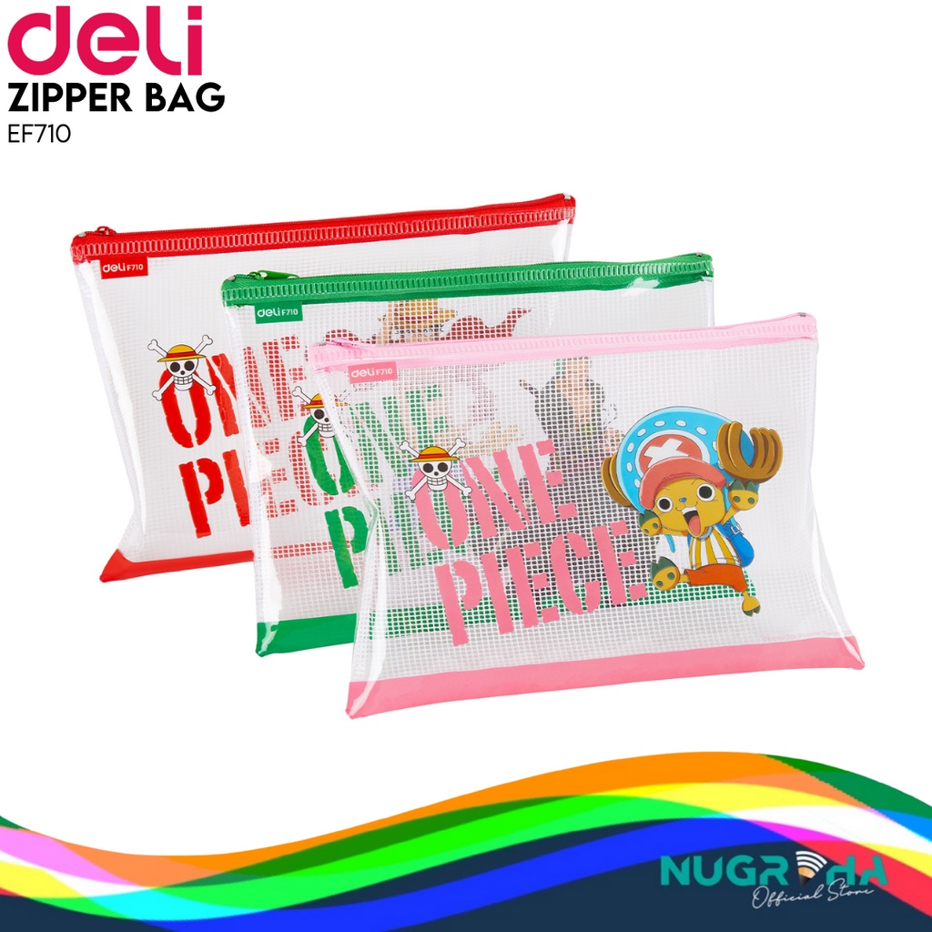 Jual Deli F710 Zip Lock Bag Pouch Multifungsi Anti Air One Piece A5