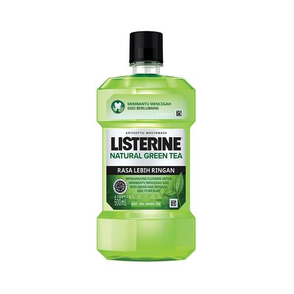 Jual LISTERINE MOUTHWASH NATURAL GREEN TEA 500 ML Shopee Indonesia