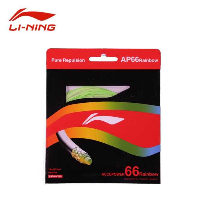 Jual Li-Ning String Ap 66 Rainbow Axjq020 | Shopee Indonesia