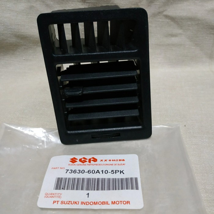 LOUVER COMPONENT_SIDE VENT RIGHT (BLACK) - 73630M75T00-5PK | Maruti