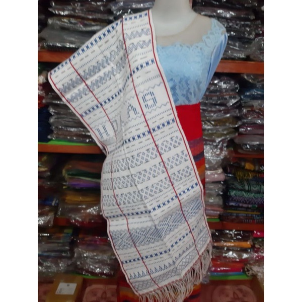 Jual ULOS HANDE HANDE SPESIAL SELENDANG BATAK HANDEHANDE PUTIH KREM ...