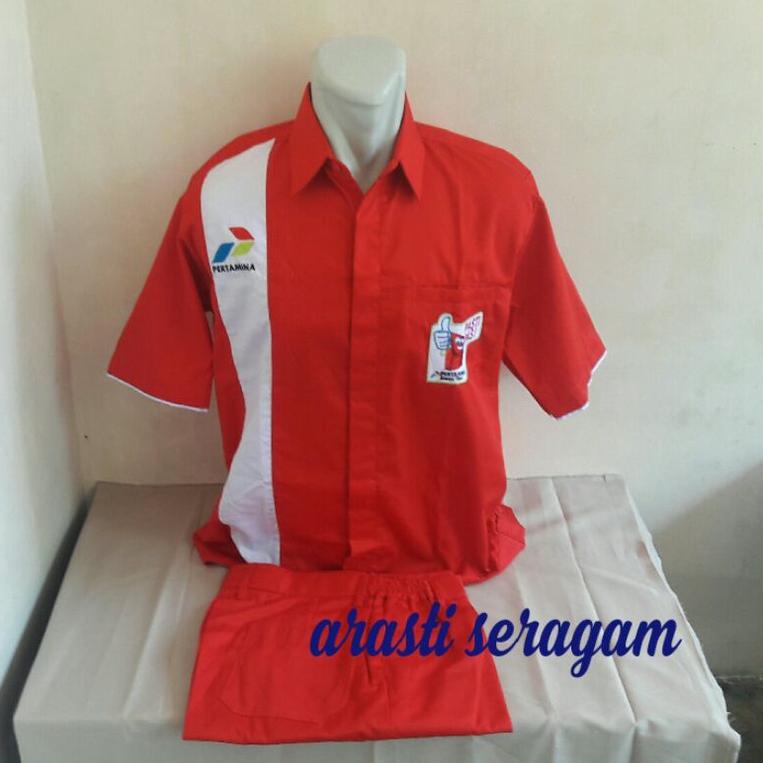 Jual Seragam Operator Spbu Pertamina Pasti Pas Baju Dan Celana