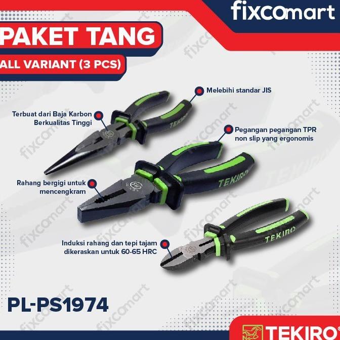 Jual Tekiro Tang Kombinasi Lancip Potong Paket Set Murah