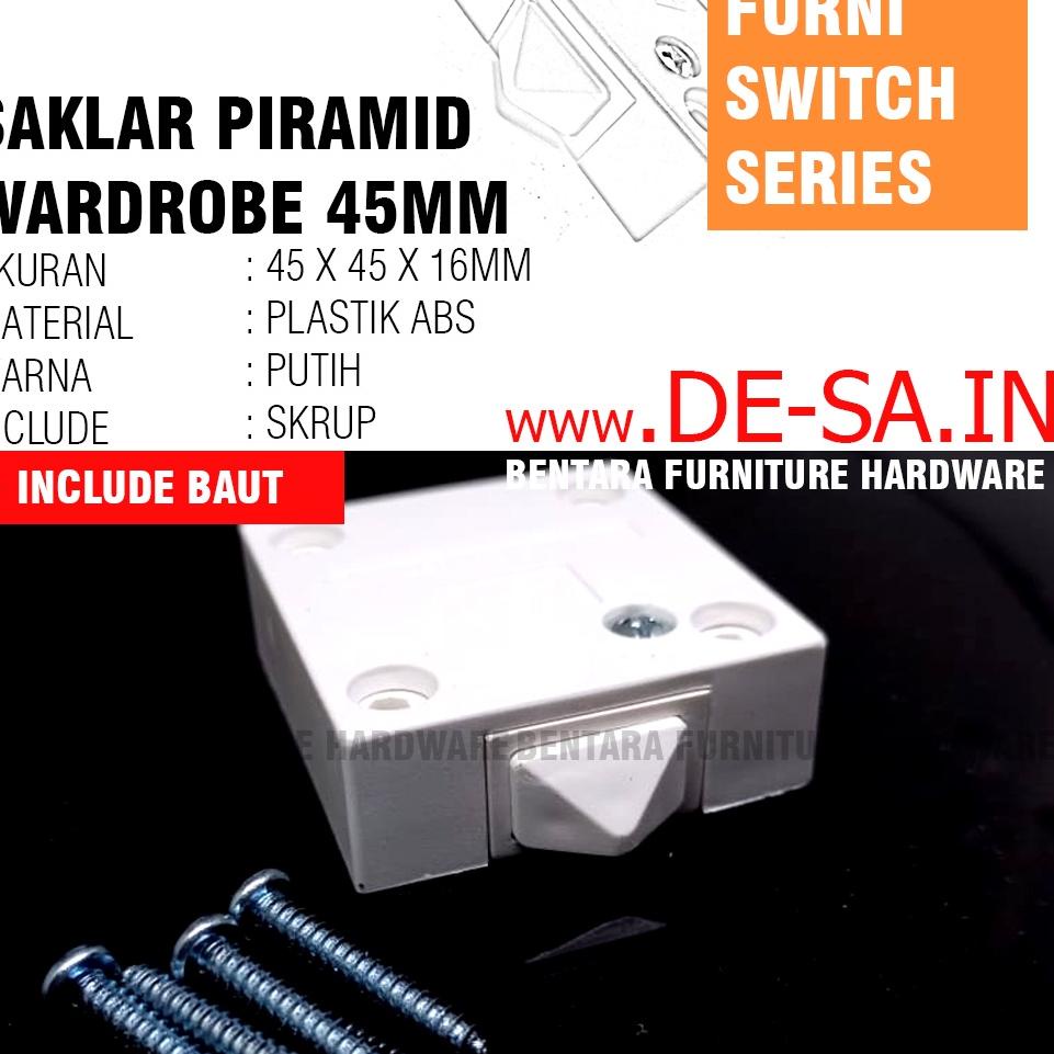 Jual Harga Bersahabat Saklar Piramid Lampu Pintu Lemari Geser Wardrobe Switch U Shopee