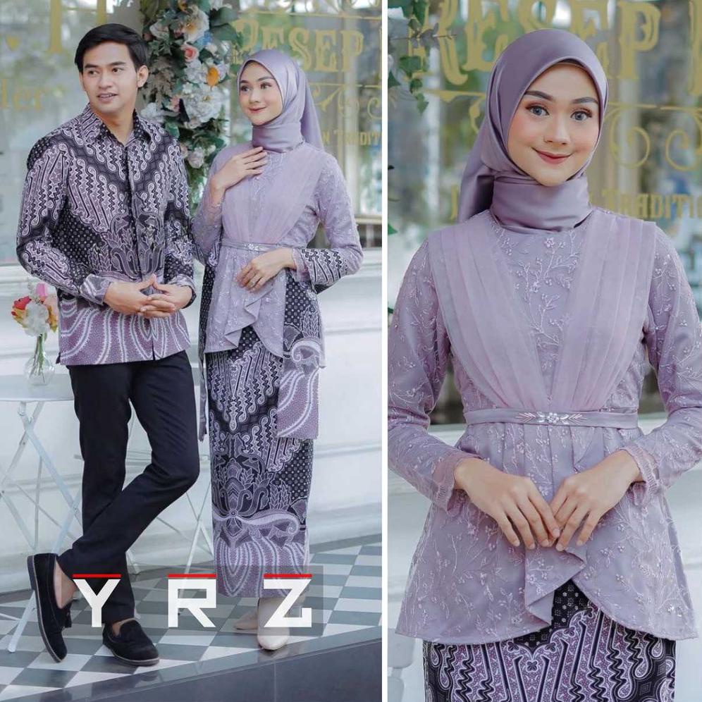 Jual Baju Couple Batik Kebaya Brokat Modern, Batik Kebaya Lamaran ...