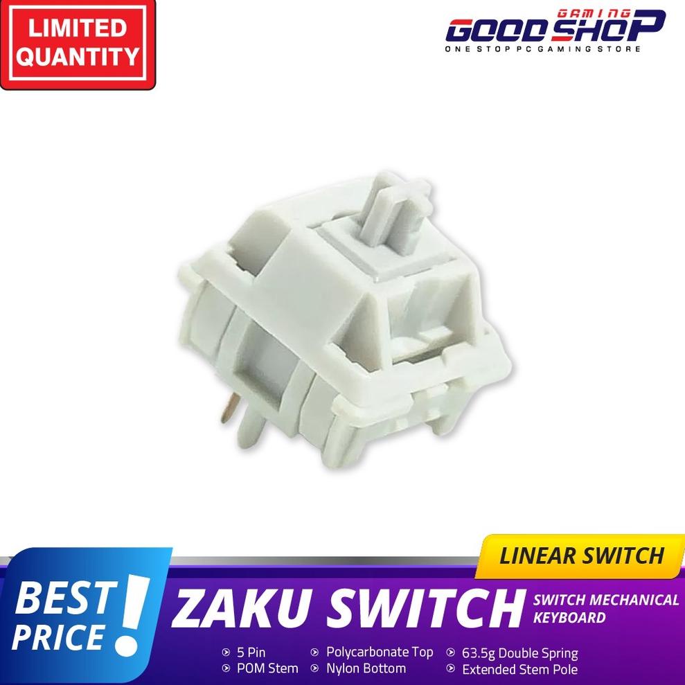 Jual Original Zaku Switch Linear 63,5g PCB Mount Keyboard Switch