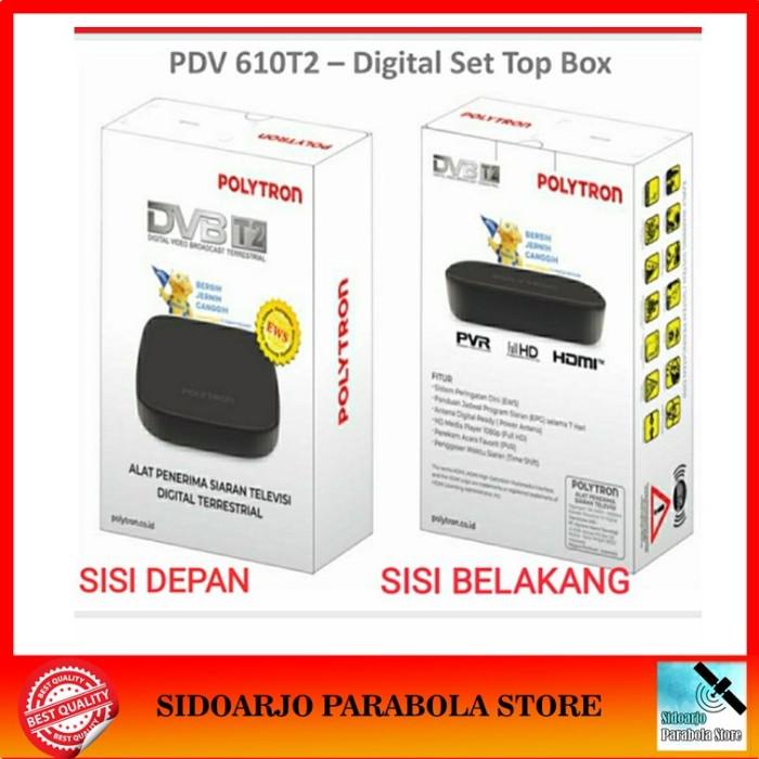 Jual Set Top Box STB TV Digital DVBT2 Polytron PDV-610T2 DVB-T2 UHF SNI ...