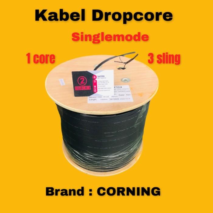 Jual Kabel FO Dropcore 1 Core /Fiber Optik DropWire /optic 3 sling ...