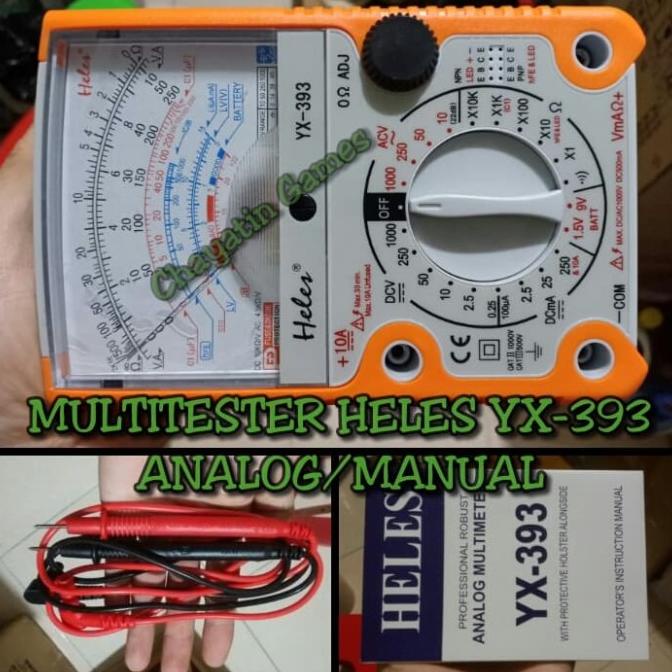 Jual MULTITESTER / TESTER HELES YX393 ORIGINAL ( MANUAL / ANALOG