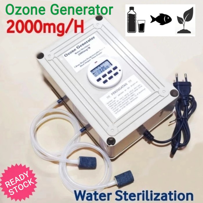 Jual Water Ozone Generator 220V 2000Mg Water Ozonizer Germicidal ...