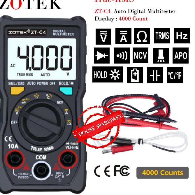 Jual Murah Zotek Zt C Avometer Digital Multitester Digital Original Ac Dc Shopee Indonesia