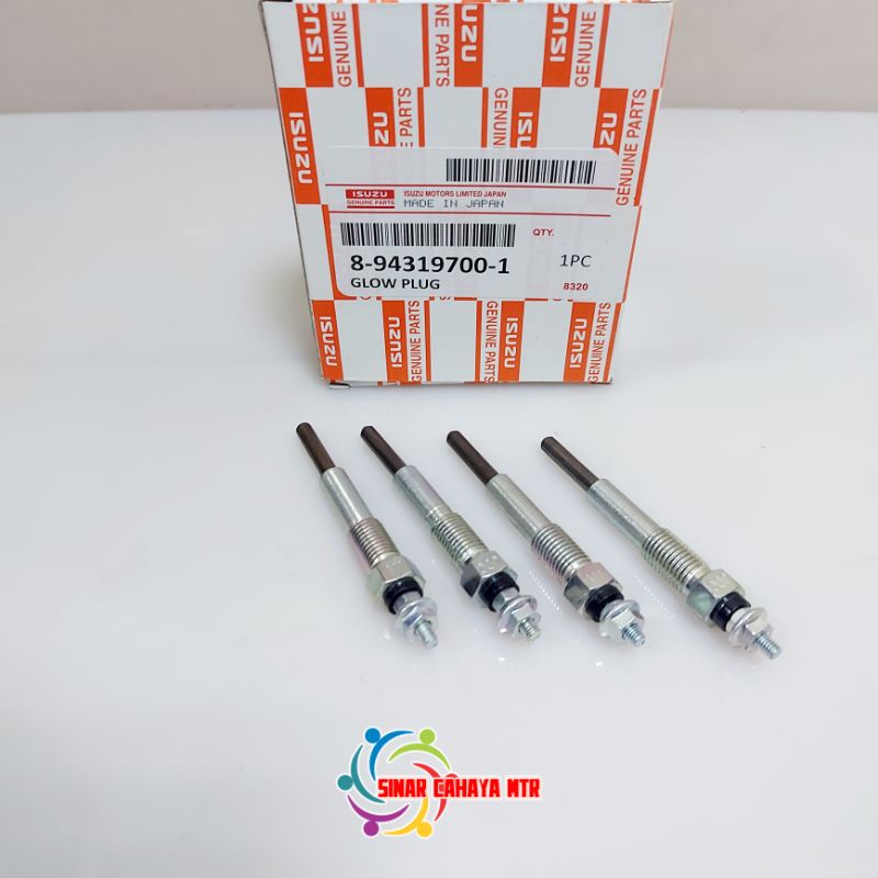 Jual Busi Pemanas Glow Plug Isuzu Panther Set Pcs Shopee Indonesia