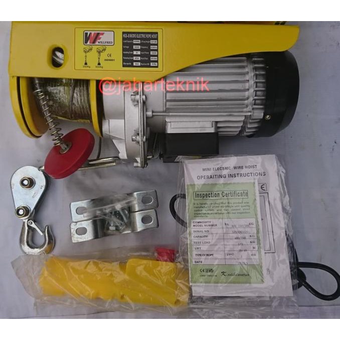 Jual Electric Hoist 500 Kg 20 Meter Katrol Elektrik 500kg 20meter Shopee Indonesia 8241