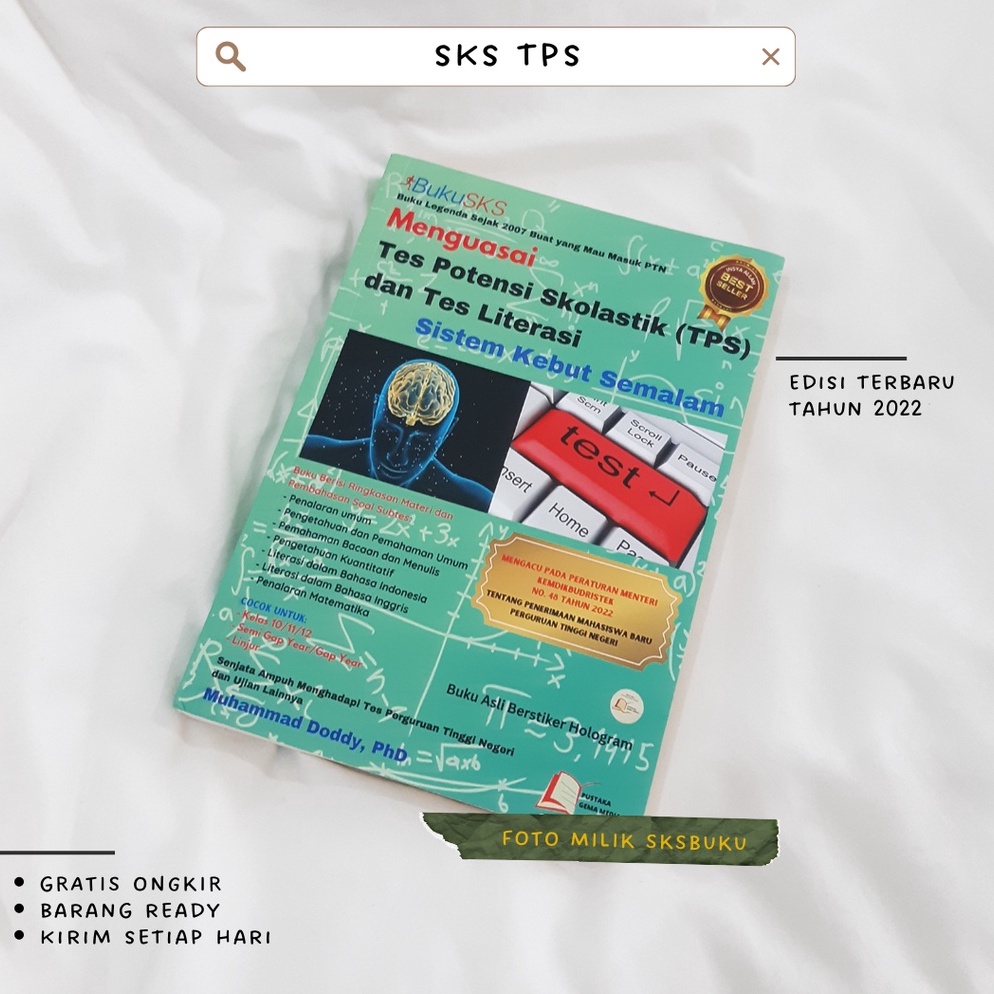 Jual [KODE 7ZMTQ] Buku SKS Menguasai Tes Potensi Skolastik (TPS) Dan ...