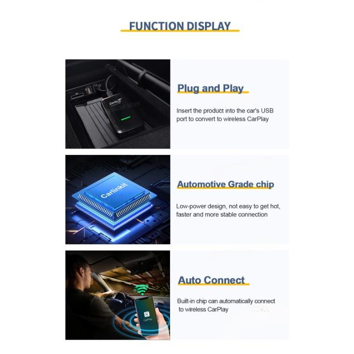 Jual [READY] PERANGKAT NIRKABEL CARPLAY DONGLE KONEKSI BLUETOOTH ...