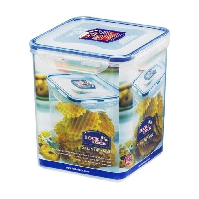 Jual Lock&Lock Food Container HPL822B HPL 822B - Square Tall 2.6L ...
