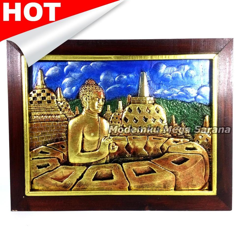 Jual Lukisan Relief / Lukisan 3D/Lukisan Timbul Candi Borobudur 42x32cm ...