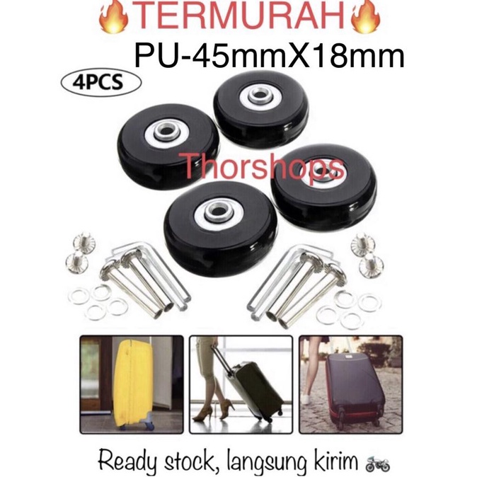 Jual Roda koper replacement ukuran diameter 45 mm / 4,5 cm ( 1 set ...
