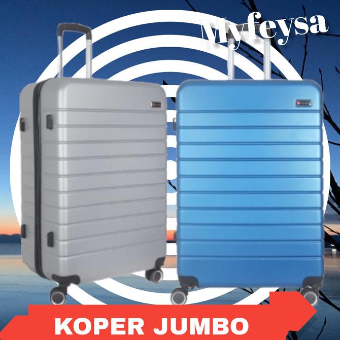 Jual KOPER JUMBO 30 inch FIBER Travel bag Kokoh Large Suitcase 35 40 50 ...