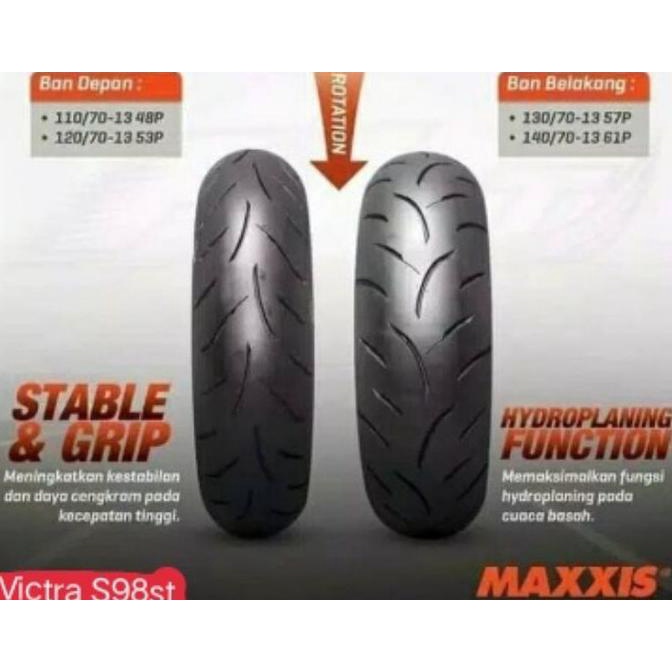 Jual Ban Motor Murah Maxxis Victra 110 / 70 13 Nmax Dual Compound Ban Motor Shopee Indonesia