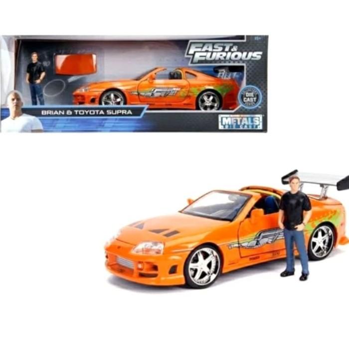 Jual Jada Fast Furious Brians Brian Toyota Supra Figure Skala 124 Shopee Indonesia 0289