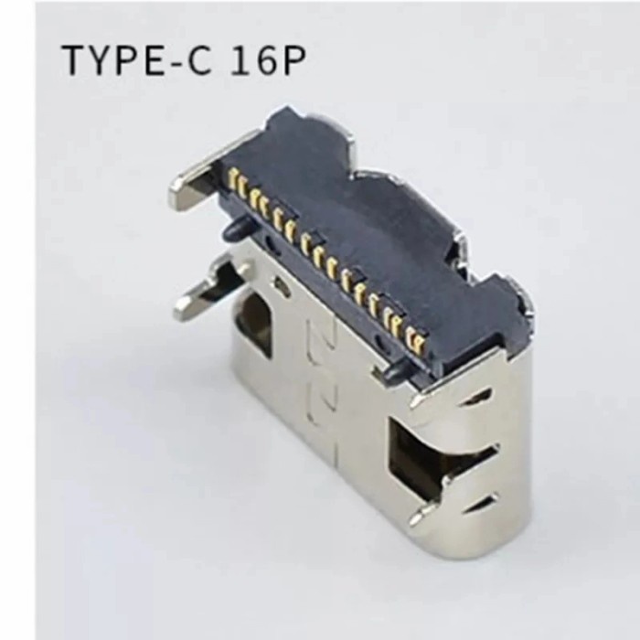 Jual Soket USB Type C 16P Connector SMD Female DIP4 Hd | Shopee Indonesia