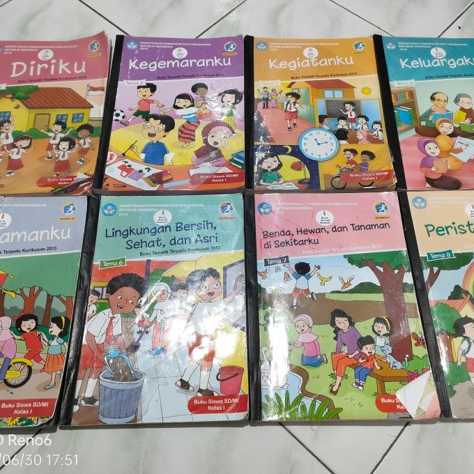 Jual Buku Tematik Kelas 1 SD Tema 1, 2, 3, 4, 5, 6, 7, 8 | Shopee Indonesia