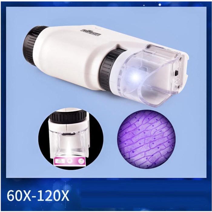 Jual Mikroskop Mini Portable Microscope Pocket 60X - 120X For Kids ...