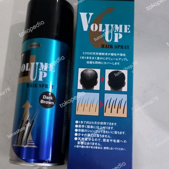 Jual Produk Terbaik] VOLUME UP hair spray dark brown 200g Shopee