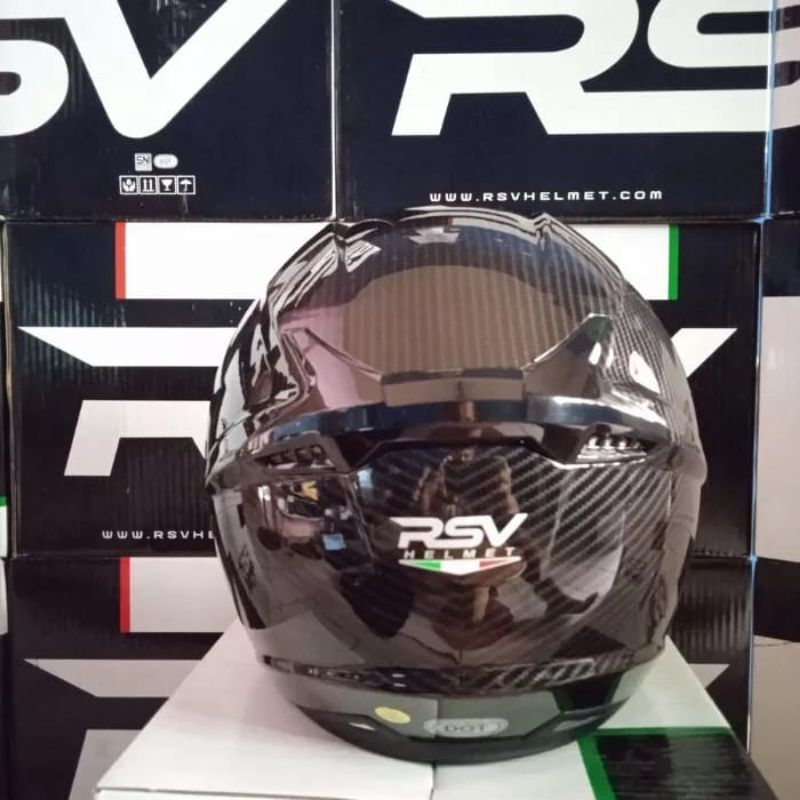 Jual HELM RSV CARBON FULL FACE ORIGINAL PRODUK | Shopee Indonesia