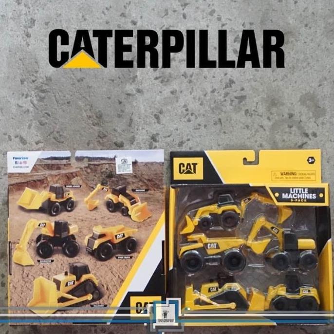 Jual CATERPILLAR LITTLE MACHINE 5 PACK EXCAVATOR BULLDOZER LOADER TRUCK ...
