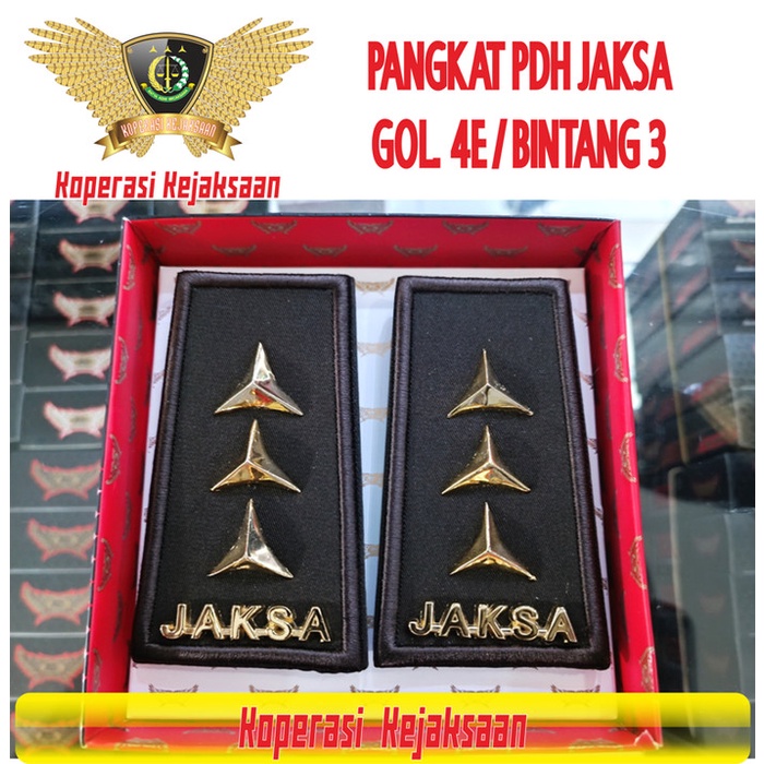 Jual Pangkat Pdh Jaksa Gol 4E Bintang 3 Kejaksaan Ri | Shopee Indonesia