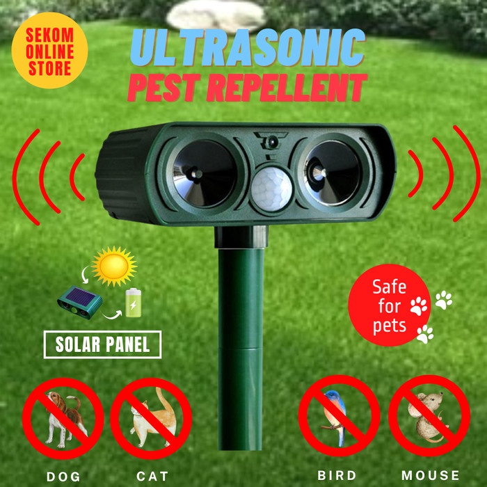 Jual ALAT PENGUSIR HEWAN DUAL SPEAKER (ANJING, KUCING, RUBAH) SOLAR ...